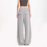 Pantalon de survêtement baggy de style décontracté à la mode Pantalon skinny en chenille personnalisé en coton jambe de dame respirant