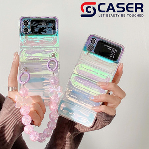 Vente chaude éblouissant dégradé papillon Laser conception PC <span class=keywords><strong>coque</strong></span> de téléphone portable dur pour Samsung <span class=keywords><strong>Zflip</strong></span> 3/4 étui de téléphone portable populaire - Product Image 4