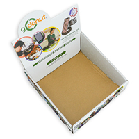 Exhibidor de Cartón Corrugado Pequeño para Mostrador, Caja PDQ, Exhibidor Publicitario de Cartón para Mostrador, Caja de Papel