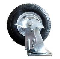 Heavy-Duty 8-Inch 2.50-4 Inflatable Casters Rigid/Swivel/Swivel with Brakes for Industrial & Agricultural Equipment