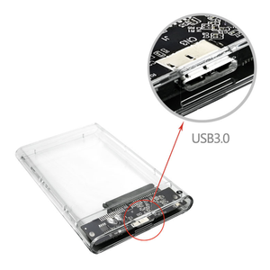 Nhà Máy Giá 2.5 Inch SATA HDD SSD Bao Vây USB 3.0 Bên Ngoài Ổ Đĩa Cứng Trường Hợp Hộp Nhựa Vỏ 7Mm-9.5Mm - Product Image 2