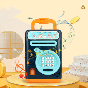 Tirelire avec mot de passe pour enfants, caisse d'épargne, pièces de monnaie, coffres-forts en plastique pour enfants, tirelire ATM - Product Image 4