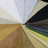 PU coloré doux populaire flocage cuir vente chaude cuir Chamois