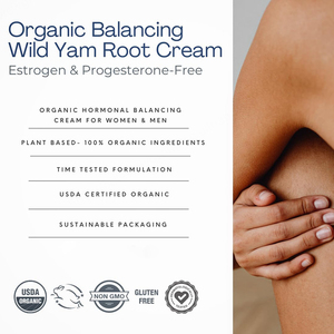 Crema de ñame salvaje de equilibrio orgánico certificada por USDA, alivio de la menopausia PMS, Etiqueta Privada, cuidado de la piel con ingrediente principal de Camelia - Product Image 5