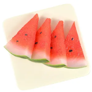 New PVC artificial fruit refrigerator sticker Creative Large watermelon Slice refrigerator sticker Cool summer watermelon model
