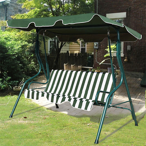 Buy 3 Seater Hanging Chair Outdoor Furniture <b>Patio</b> <b>Swings</b> in Garden Green Jhula for - Product Image 3