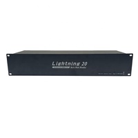 Contrôleur DJ 20 ports Artnet DMX avec 512 canaux, câble Cat5 et connecteurs Neutrik XLR pour éclairage de scène