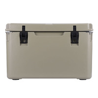 Nouvelle glacière isotherme moderne de 35 L en PE moulé par rotation avec logo personnalisé, écologique, portable, pour aliments, camping et usage extérieur