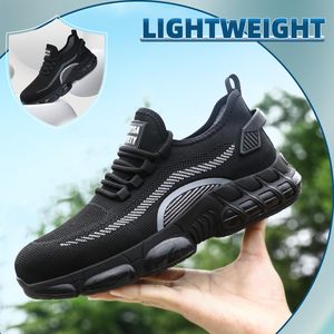 Chaussures de sécurité unisexes avec embout en acier, respirantes, antidérapantes, confortables, pour usage industriel, protection industrielle - Product Image 5