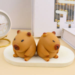 ของเล่นบีบคาปิบาร่าน่ารัก การ์ตูนน่ารัก ของเล่นเสริมพัฒนาการ ทำจากวัสดุ TPR ทนทาน - Product Image 3
