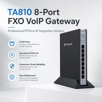 Passerelle VoIP Yeastar TA810, 8 ports FXO, processeur TI, parallélité totale, système téléphonique analogique/IP stable de qualité opérateur pour usage professionnel