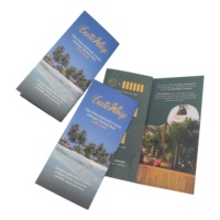 Impression personnalisée de manuels d'instructions tripliés de haute qualité, menus de restaurant, brochures, prospectus publicitaires, dépliants