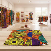 Pagne Hollandais Africain en Gros, Tissu Imprimé Wax Africain Authentique, 6 Yards/Pièce pour Robe et Turban