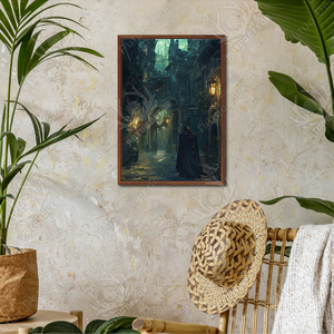 Panneau Mural en Bois Chat Noir Forêt Horreur Crâne Château Décoration pour Salon et Chambre d'Halloween - Product Image 4