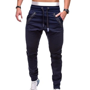 Pantalon de <span class=keywords><strong>jogging</strong></span> décontracté pour homme, style ou logo personnalisé, fabrication ODM, printemps automne, cordon de serrage, poche, coupe slim, rayé - Product Image 5