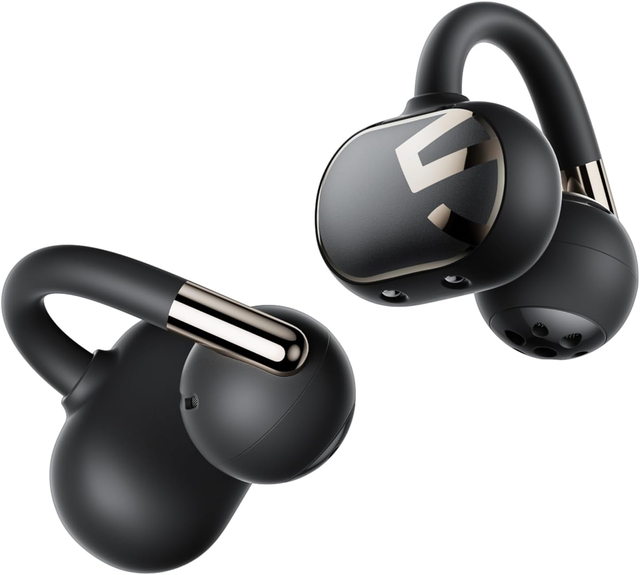 SoundPEATS Clip1 Open Ear Earbuds with Hi-Res LDAC&Dolby Audio Comfortable Secure Clip-On Design 40H Playtime Fast Charging IPX5