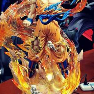 Figurine d'Action Japonaise <span class=keywords><strong>Dragon</strong></span> <span class=keywords><strong>Ball</strong></span> Z en PVC Résine Fibre de Verre, Figurine d'Anime Super Saiyan Son Goku, Taille et Couleur Personnalisées, Décoration d'Intérieur - Product Image 3
