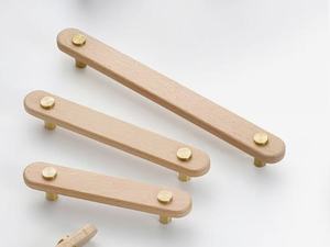 도매 현대 스타일 단단한 나무 가구 서랍 캐비닛 및 주방 용 나무 손잡이 - Product Image 6
