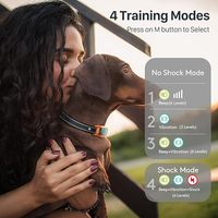 2025 AMZ mejor IP67 impermeable antiladridos Collar de perro con pitido vibración choque seguro Collar de choque para control de ladridos de perros