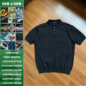 เสื้อโปโลคอปกผ้าแจ็คการ์ดเนื้อผ้าแนวตั้งแบบเรียบหรู ทรงปกติ ใส่ได้ทั้งชายและหญิง ผลิตจำนวนจำกัด รับสั่งทำพิเศษ - Product Image 3