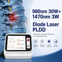 Décompression discale laser percutanée (PLDD) 980nm 1470nm pour hernie discale lombaire, chirurgie orthopédique minimalement invasive de la colonne vertébrale