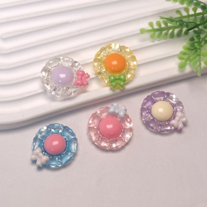 In resina colorato fiore Flatback Cabochon Scrapbook fai <span class=keywords><strong>da</strong></span> te gioielli <span class=keywords><strong>da</strong></span> sposa ornamento <span class=keywords><strong>Applique</strong></span> accessori artigianali - Product Image 4