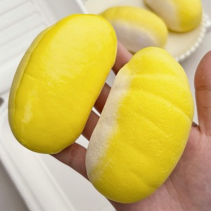 Jouet Squishy à Remontée Lente en Pulpe de Durian Dégradé, Jouet Anti-Stress en TPR Souple, Jouet Sensoriel Kawaii en Forme d'Aliment, Cadeau de Décompression - Product Image 3