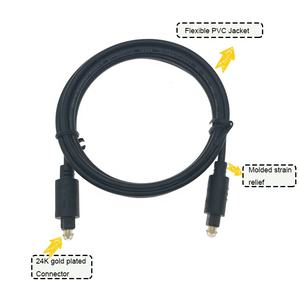 Toslink-<span class=keywords><strong>cable</strong></span> óptico digital para cine en casa, <span class=keywords><strong>barra</strong></span> de <span class=keywords><strong>sonido</strong></span> toslink a chapado en oro de 24K, 1,5 m, básico, toslink, kabel - Product Image 3