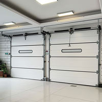 Porte de garage sectionnelle automatique à levage et ouverture, isolée, pour garage commercial, gain de place, pour parking