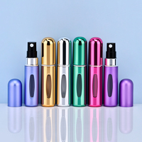 Vente en gros de flacons vaporisateurs de parfum électro-plaqués multicolores de 5 ml, 8 ml, 10 ml, flacons vides pour parfum, huile essentielle, savon pour les mains, emballage