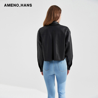 Blouson printemps-automne en cuir Pu femme, de luxe, à la mode, offre spéciale