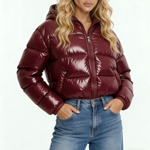 Manteau d'hiver à capuche en coton épais, couleur unie, résistant au froid, vêtements en coton haut de gamme, vêtements d'extérieur pour femmes, mode - Product Image 4