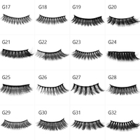 Yiernuo 100% buatan tangan Minky sutra bulu mata palsu bulu mata 3D 5D alami 10-20mm hitam lembut Band bulu mata produk Strip penuh