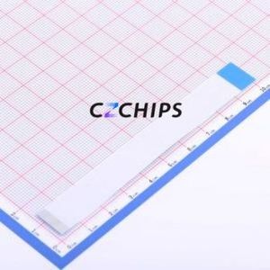 JS05B-24P-100-4-8 FFC Cable (Flexible Flat Cable) P=0.5mm Connector 24P 0.5mm 0.3mm Reverse - Product Image 2