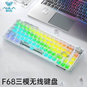 Tarantula F68 Mechanical <b>Keyboard</b> 68 Keys <b>Wireless</b> RGB Backlit Hot-swappable Gaming <b>Keyboard</b> For Tablet PC - Product Image 3