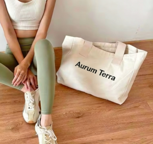 Sacs fourre-tout en toile de coton recyclée avec logo couleur personnalisé, pour publicité quotidienne, cadeaux de voyage, utilisation réutilisable, sacs de courses vierges - Product Image 2