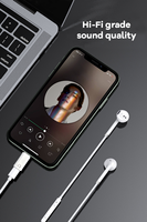 Nuevo Adaptador de Audio USB Tipo-C Hembra a 8 Pines con Salida de CC/CA, Adaptador HiFi para Teléfono Móvil, PC, Transmisión de Voz en Vivo