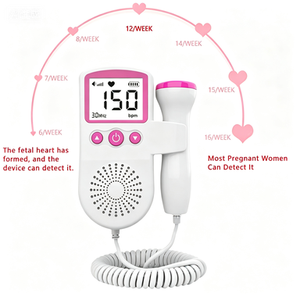 Monitor Doppler de Latidos Fetales al por Mayor, Máquina de Frecuencia Cardíaca para Bebés, Dispositivo de Monitoreo Veterinario con Pantalla LCD, Certificado CE Clase II - Product Image 3
