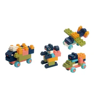 Hot sale kids colorful building block toy 45 pcs blocks