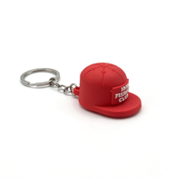 Porte-clés Casquette de Baseball 3D Snapback Personnalisé en PVC Souple – Anneau de Clé Chapeau en Caoutchouc – Merchandising de Marque Streetwear – Cadeau Promotionnel – Fabrication OEM