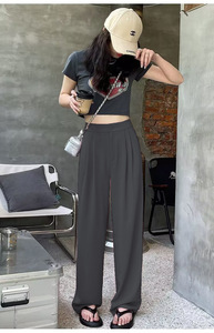 <span class=keywords><strong>Pantaloni</strong></span> Casual autunnali da donna <span class=keywords><strong>con</strong></span> gambe larghe da ufficio <span class=keywords><strong>pantaloni</strong></span> da donna <span class=keywords><strong>con</strong></span> elastico in vita <span class=keywords><strong>con</strong></span> motivo leopardato all'uncinetto - Product Image 3