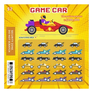 Boleto de Lotería Instantáneo de Alta Calidad con Impresión de Datos Variables a Todo Color, Diseño Personalizado con Logotipo OEM - Product Image 1