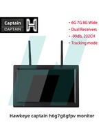 Monitor FPV Hawkeye Captain X de 10.2 Pulgadas, 1000 lux, 5.8G, 6 GHz, Receptores Duales, Entrada HDMI