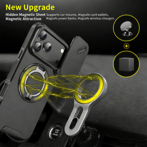 Étui de protection robuste et magnétique premium avec cache coulissant pour objectif d'appareil photo pour <span class=keywords><strong>iPhone</strong></span> 17 16 15 14 13 <span class=keywords><strong>Pro</strong></span> Max Plus - Product Image 3