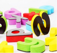 Mainan Edukasi Anak Magnet Alfabet Angka ABC Bahasa Spanyol dan Inggris untuk Papan Tulis, Alat Pengajaran di Kelas
