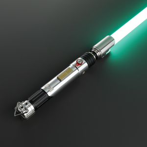 Sabre laser LGT Sabine Wren <span class=keywords><strong>Xeno</strong></span> V3, poignée argentée, 92 cm, lourd, lumières à changement de couleur infini, avec deux lames, pour unisexe - Product Image 1