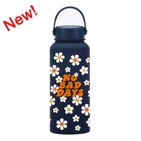 Bouteilles d'eau isothermes de 1L, nouveau style, pour café chaud, produits de sublimation pour fêtes, vente en gros