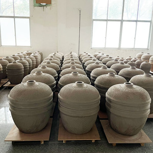 Grande Taille <span class=keywords><strong>Kamado</strong></span> en Céramique 25 Pouces pour Camping, <span class=keywords><strong>Barbecue</strong></span> Extérieur au Charbon de Bois, Four <span class=keywords><strong>Kamado</strong></span>, Fabricant Polonais - Product Image 4