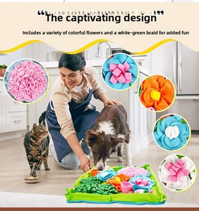 Tappetino Antistress per Animali Domestici, Tappeto Interattivo per Cani, Gioco di Addestramento e Alimentazione Lenta, Giocattolo Antiscivolo per Cani - Product Image 4