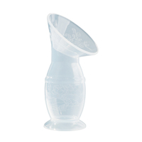 Nouveau design sans BPA mère soins meilleur tire-lait manuel avec aspiration collecteur de lait en Silicone de qualité alimentaire